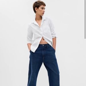 GAP Organic Cotton “Perfect” Button Up Shirt - NWT, Medium
